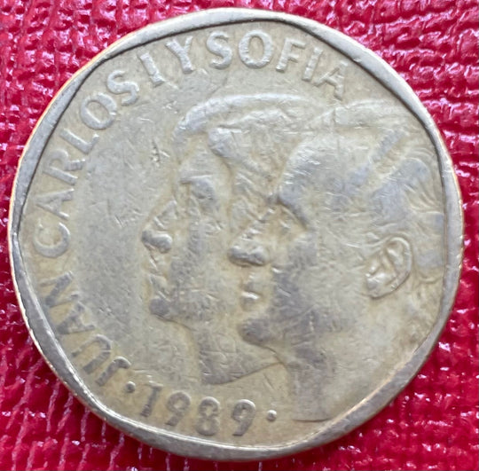 Spain 1989 500 Pesetas Circulated World Coin Item Shown