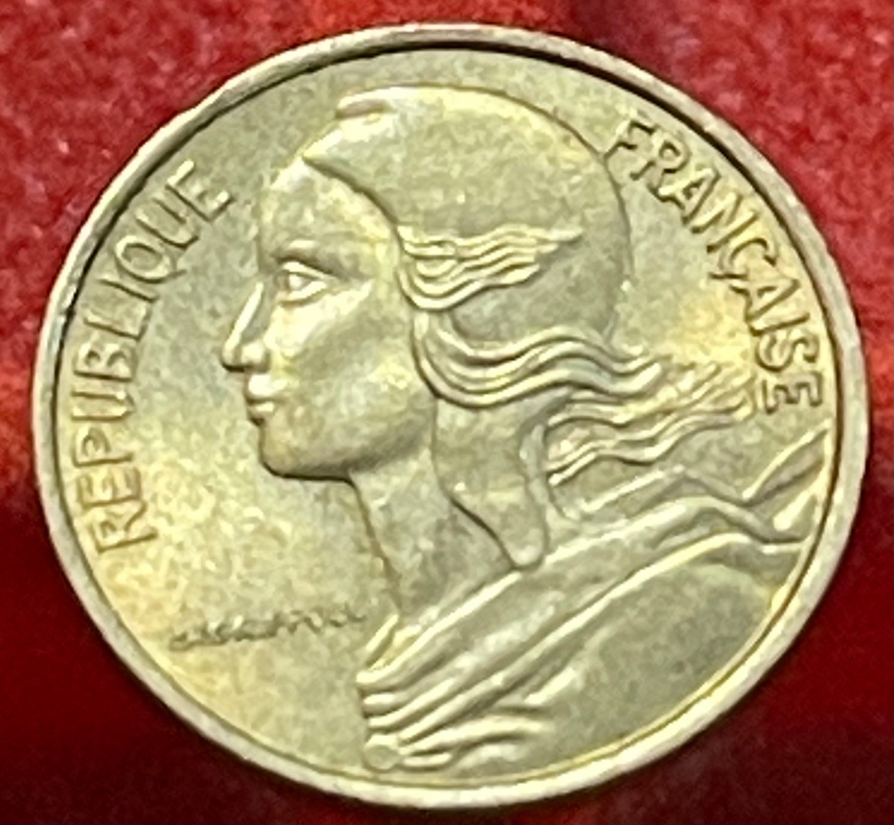 France 1971 5 Centimes KM-933 Circulated World Coin — front