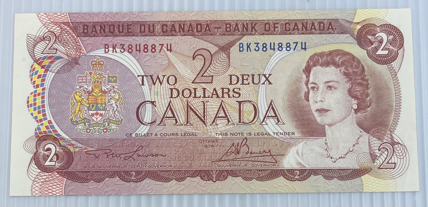 Canada 1974 2 Dollars P-86 UNC World Banknote Note Shown — front