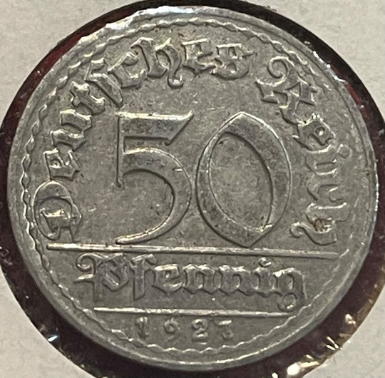 Germany 1921 D 50 Pfennig KM-27 Circulated World Coin