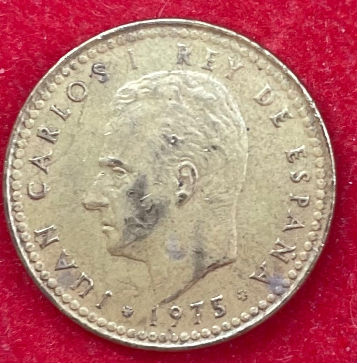 Spain 1975 1 Peseta Peseta (ESP) KM-796 Circulated World Coin Item Shown — front