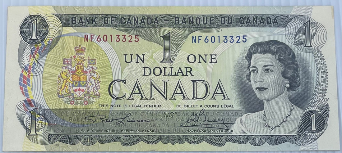 Canada 1973 1 Dollar P-85 Circulated World Banknote — front