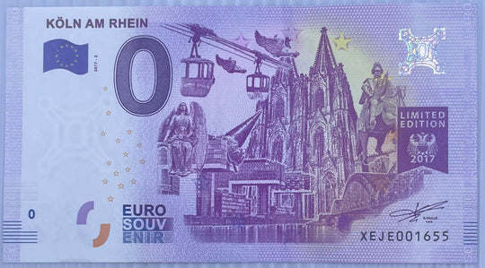 Germany 2017 0 Euro Souvenir UNC World Banknote