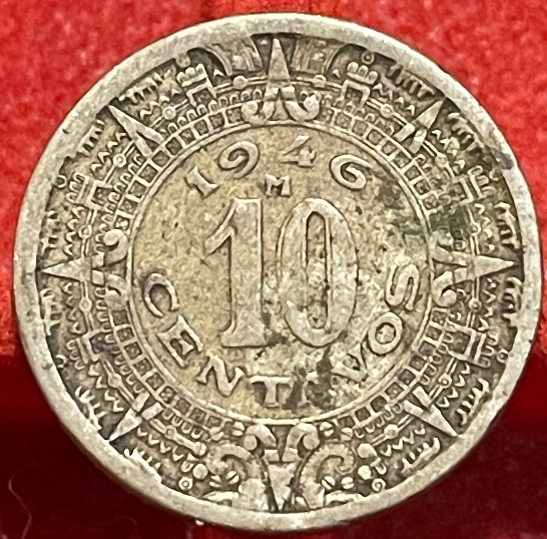 Mexico 1946 MO 10 Centavos KM-432 Circulated World Coin — front