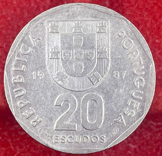 Portugal 1987 20 Escudos KM-634.1 Circulated World Coin