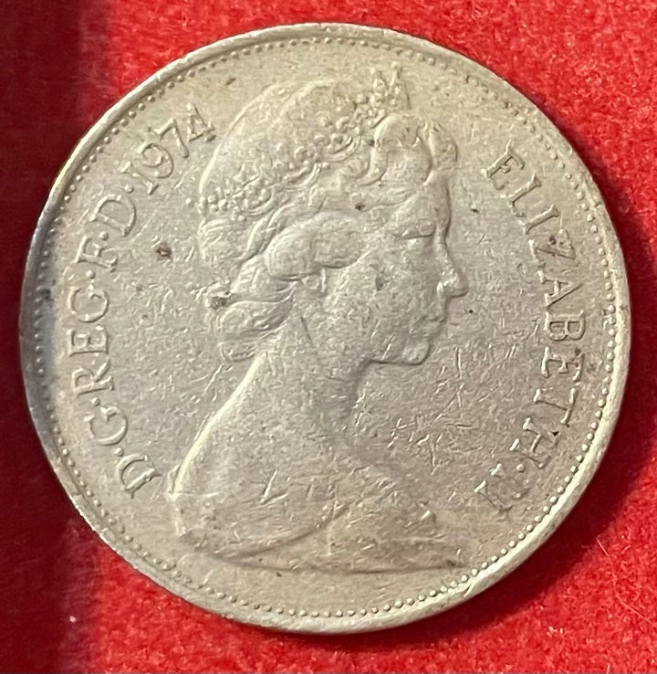 United Kingdom 1974 10 New Pence Pound sterling (decimal) Circulated World Coin Item Shown — front