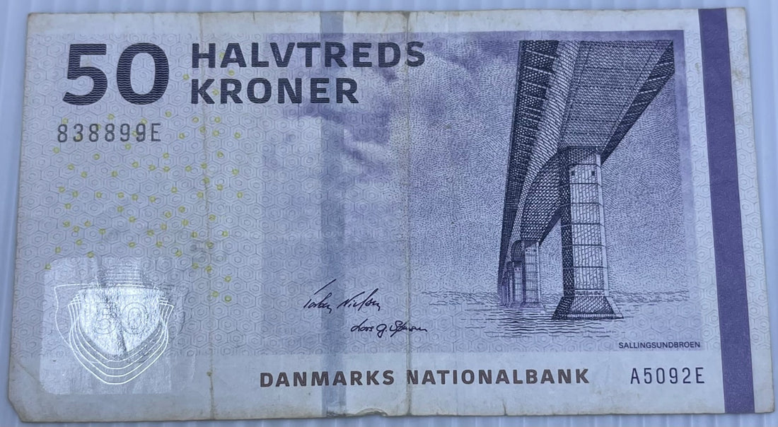 Denmark 2009 50 Kroner P-65 Circulated World Banknote — front