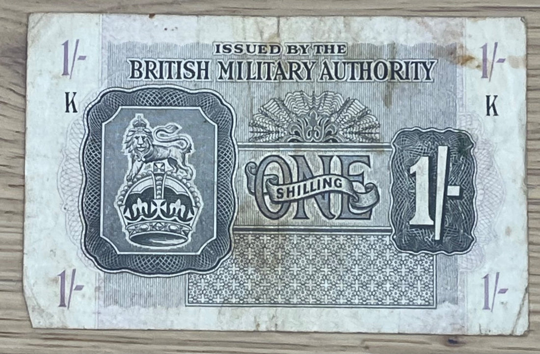 England 1942 1 Shilling P-M2 Circulated World Banknote Note Shown — front