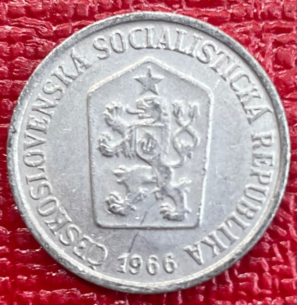 Czechoslovakia 1966 10 haléřů Circulated World Coin Item Shown — front