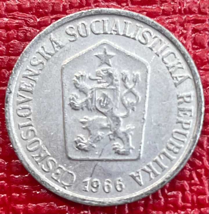 Czechoslovakia 1966 10 haléřů Circulated World Coin Item Shown — front