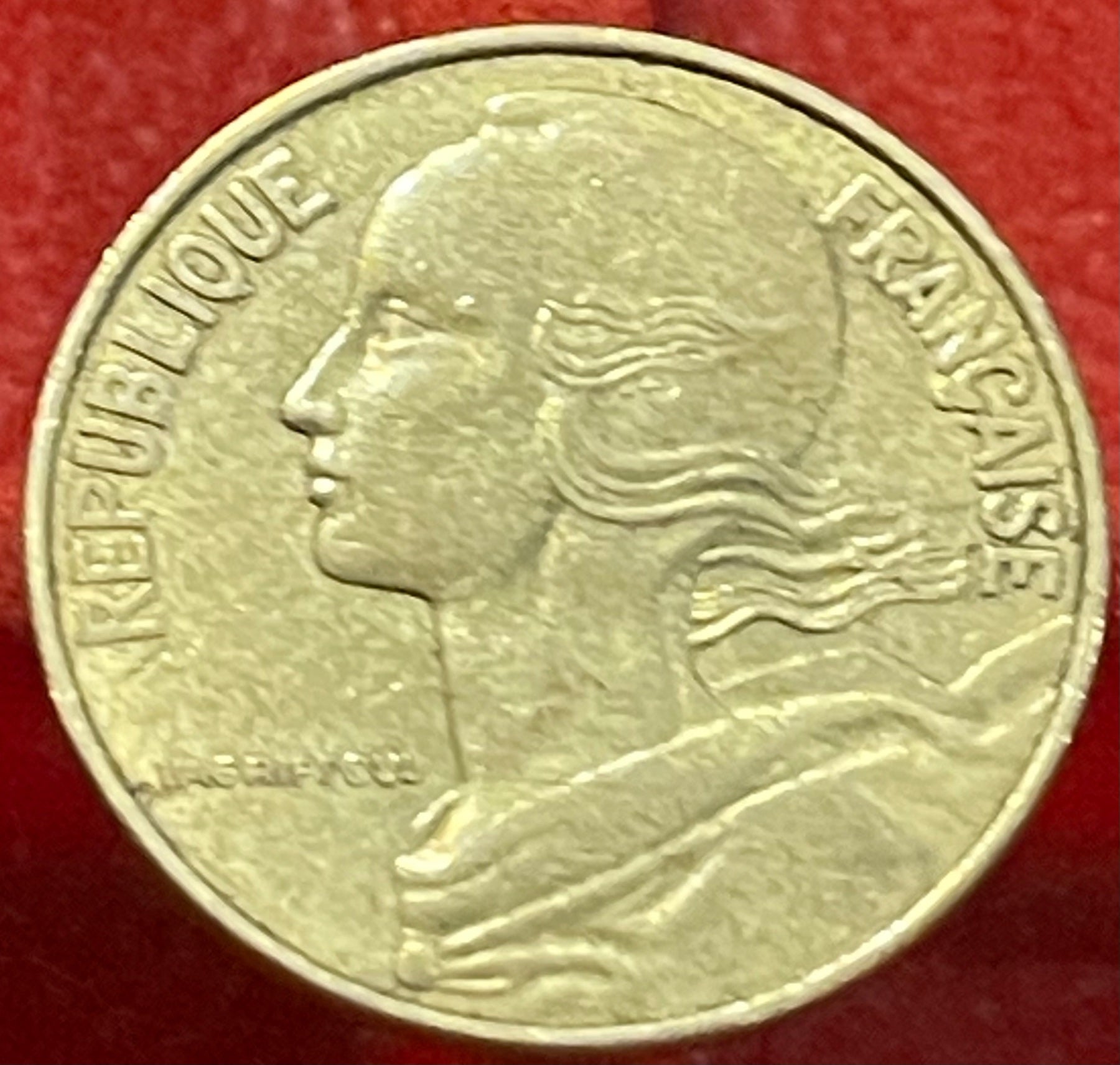 France 1978 20 Centimes KM-930 Circulated World Coin — front