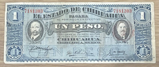 Mexico 1915 1 Peso P-S530 Circulated World Banknote