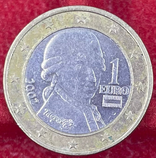 Austria 2002 1 Euro KM-3088 Circulated World Coin