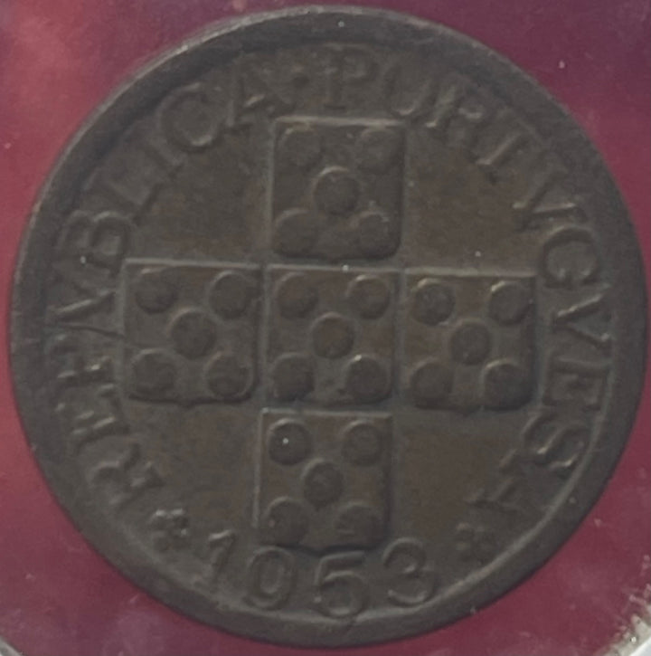 Portugal 1953 10 Centavos Escudo (Centavos) KM-581 Circulated World Coin Item Shown — front