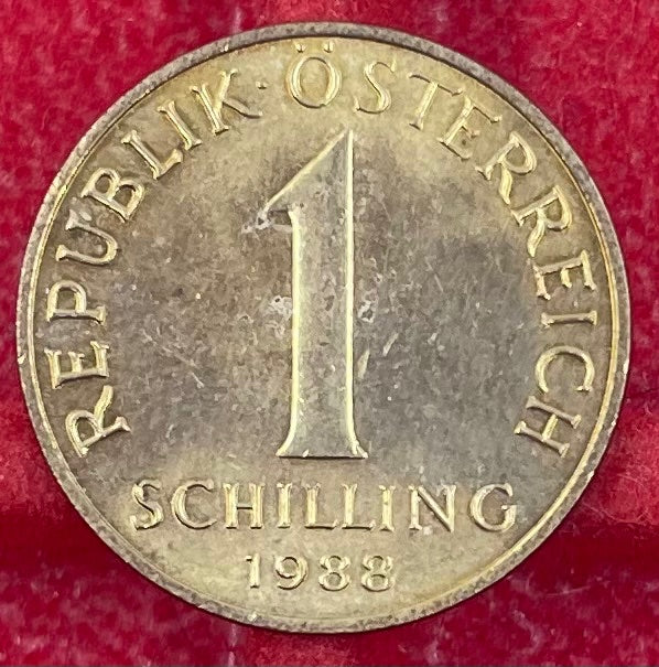 Austria 1988 1 Schilling KM-2886 Circulated World Coin — front