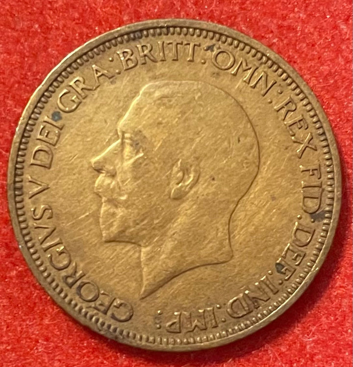 United Kingdom 1936 Half Penny (1/2d) Pound Sterling (pre-decimal) KM-810 Circulated World Coin Item Shown — front