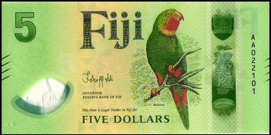 Fiji 2026 5 Dollars P-125 UNC World Banknote