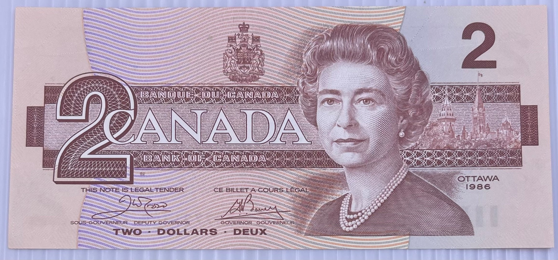 Canada 1986 2 Dollars P-96 UNC World Banknote Note Shown — front
