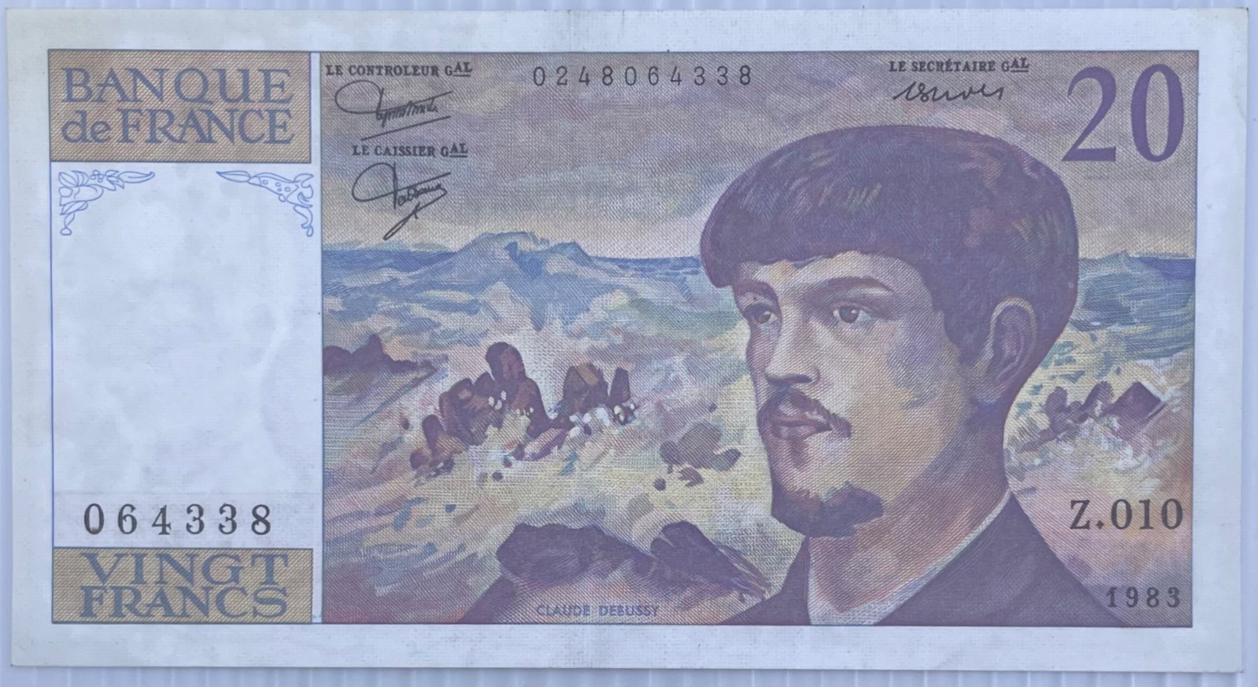 France 1983 20 Francs Uncirculated World Banknote Note Shown — front