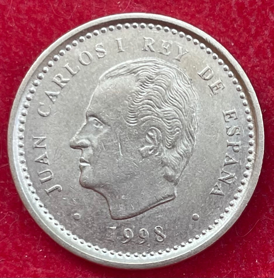 Spain 1998 100 Pesetas Peseta (ESP) KM-880 Circulated World Coin Item Shown — front