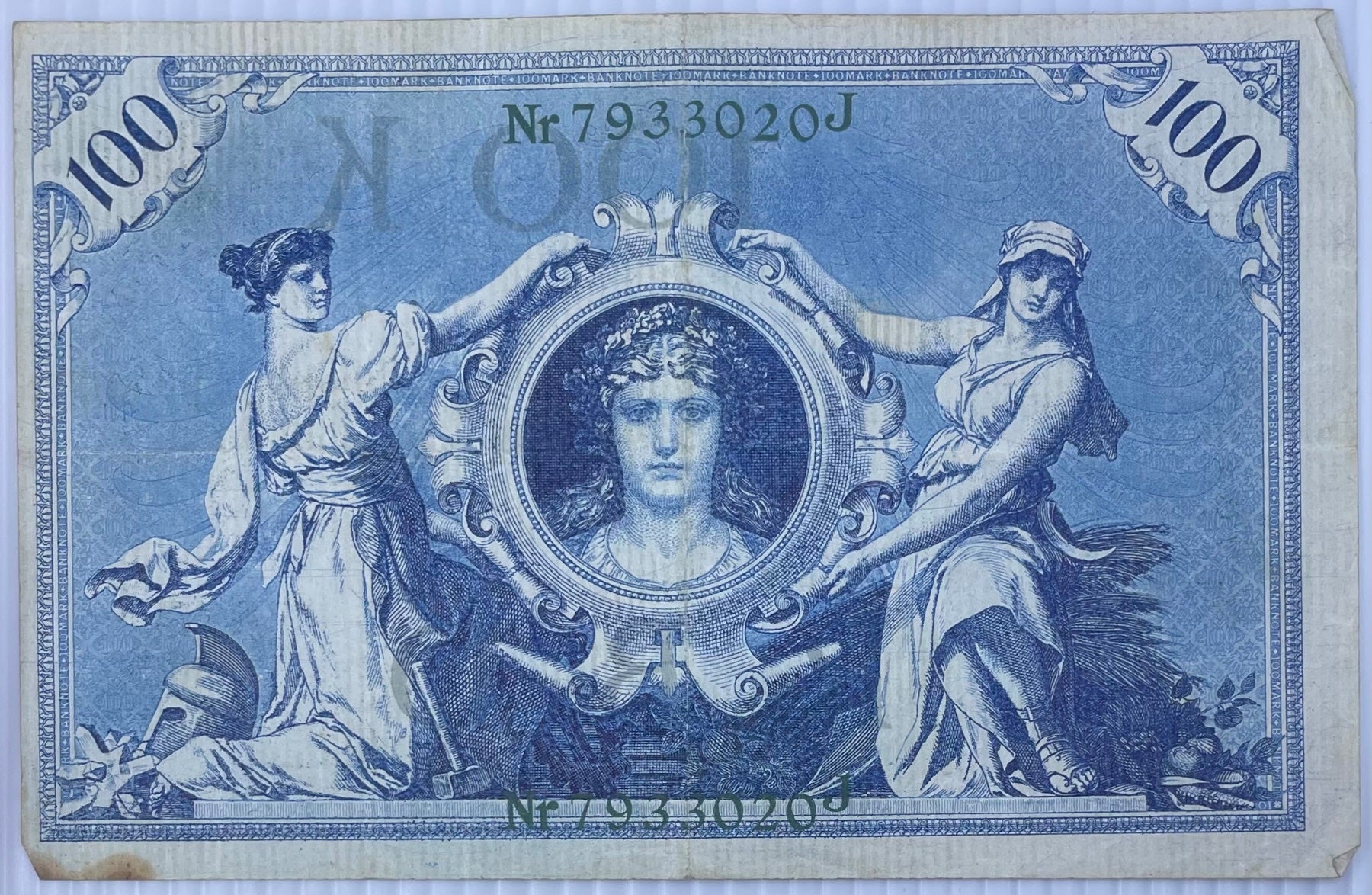 Germany (German Empire) 1908 100 Mark P-35 Circulated World Banknote — front