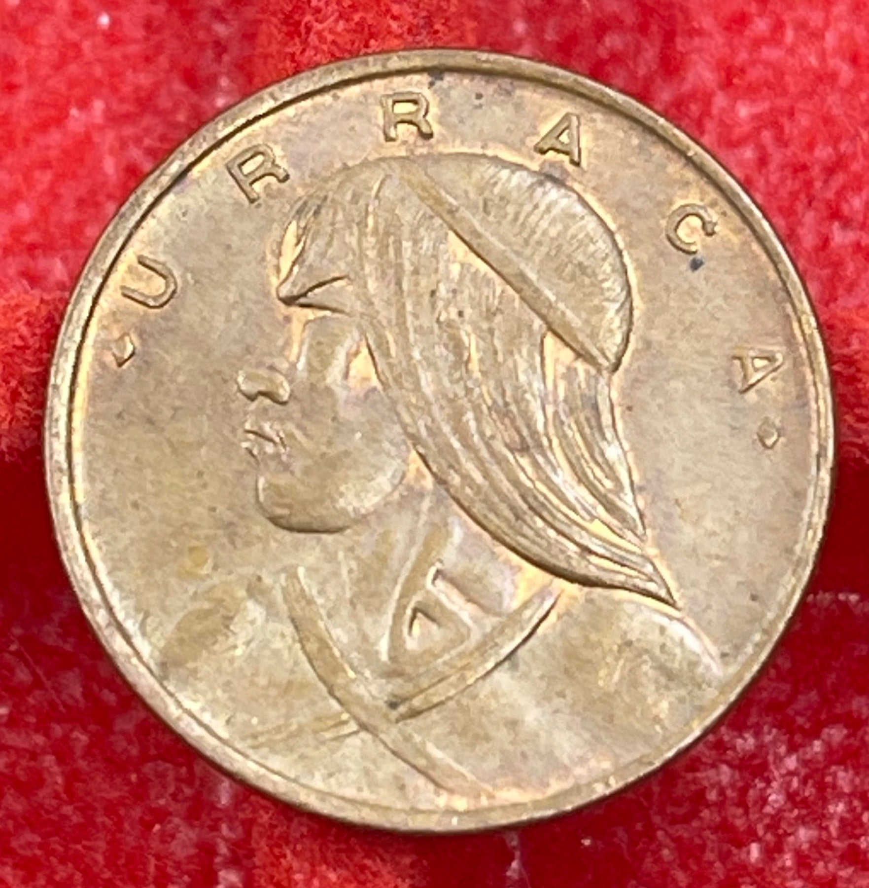 Panama 1968 1 Centesimo KM-22 Circulated World Coin Item Shown — front