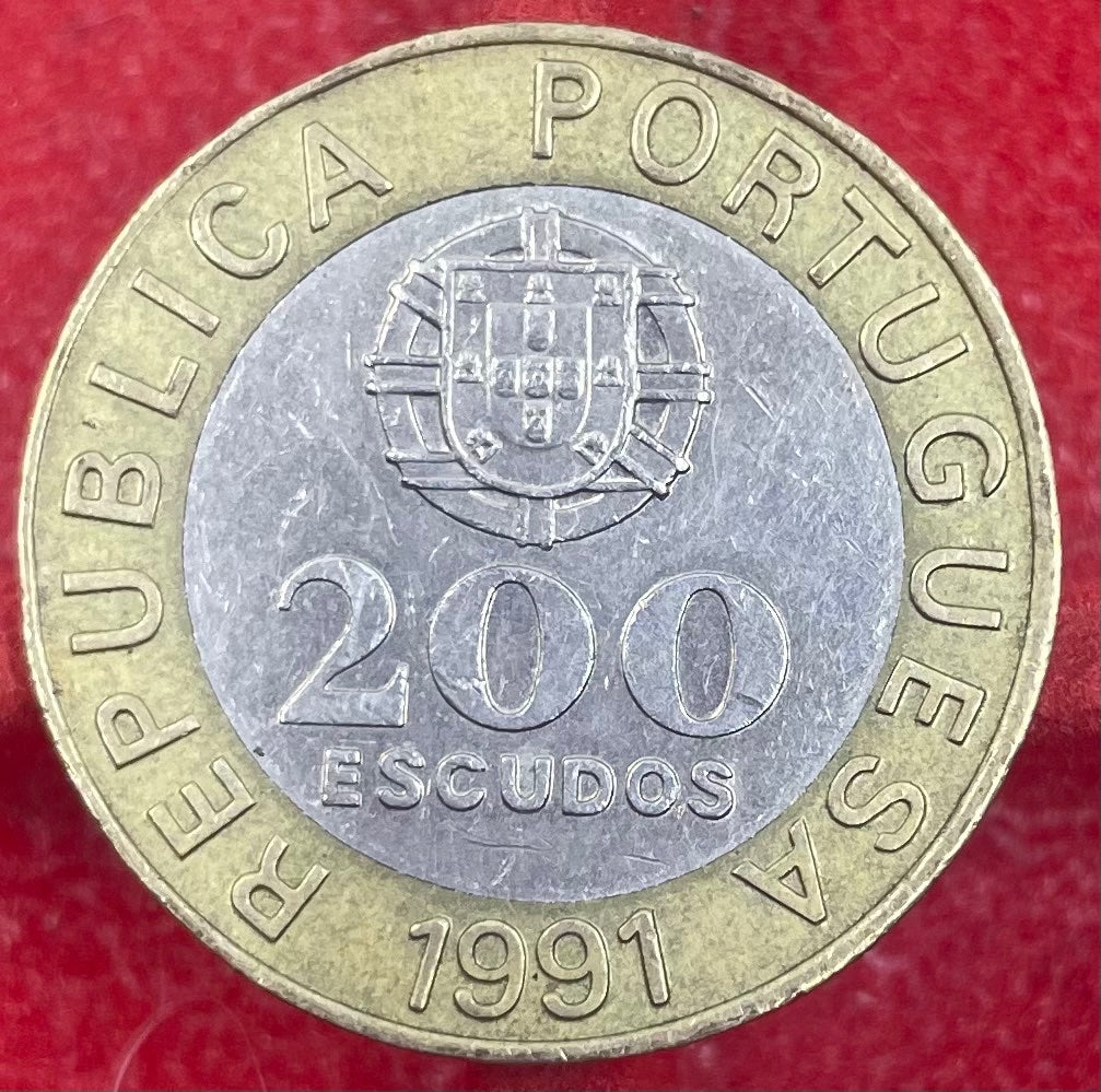 Portugal 1991 200 Escudos KM-655 Circulated World Coin — front