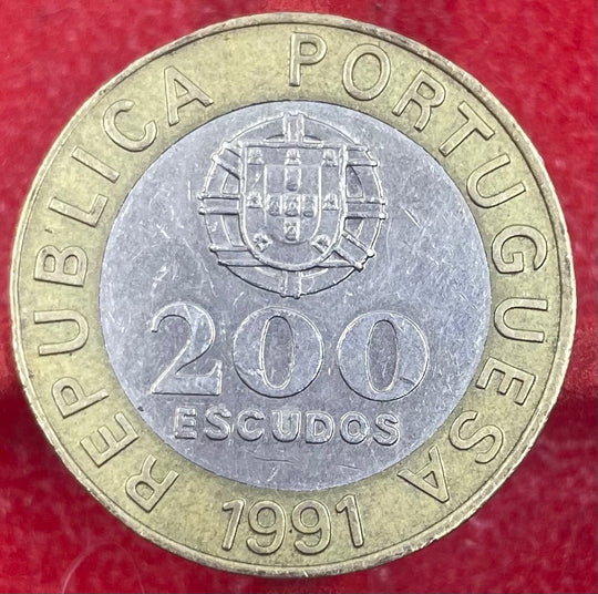 Portugal 1991 200 Escudos KM-655 Circulated World Coin