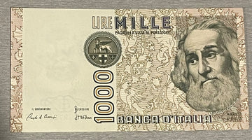 Italy 1982 1000 Lire P-109 Circulated World Banknote — front