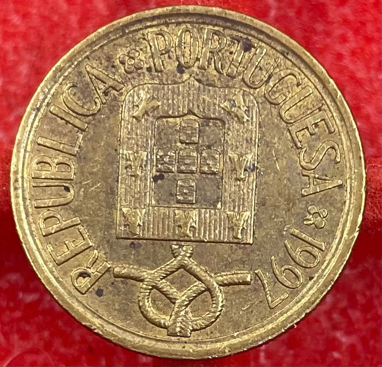 Portugal 1997 5 Escudos KM-632 Circulated World Coin — front
