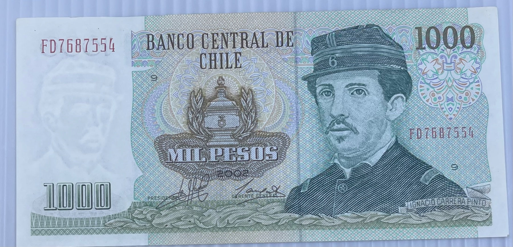 Chile 2008 1000 Pesos P-154 Circulated World Banknote Note Shown — front