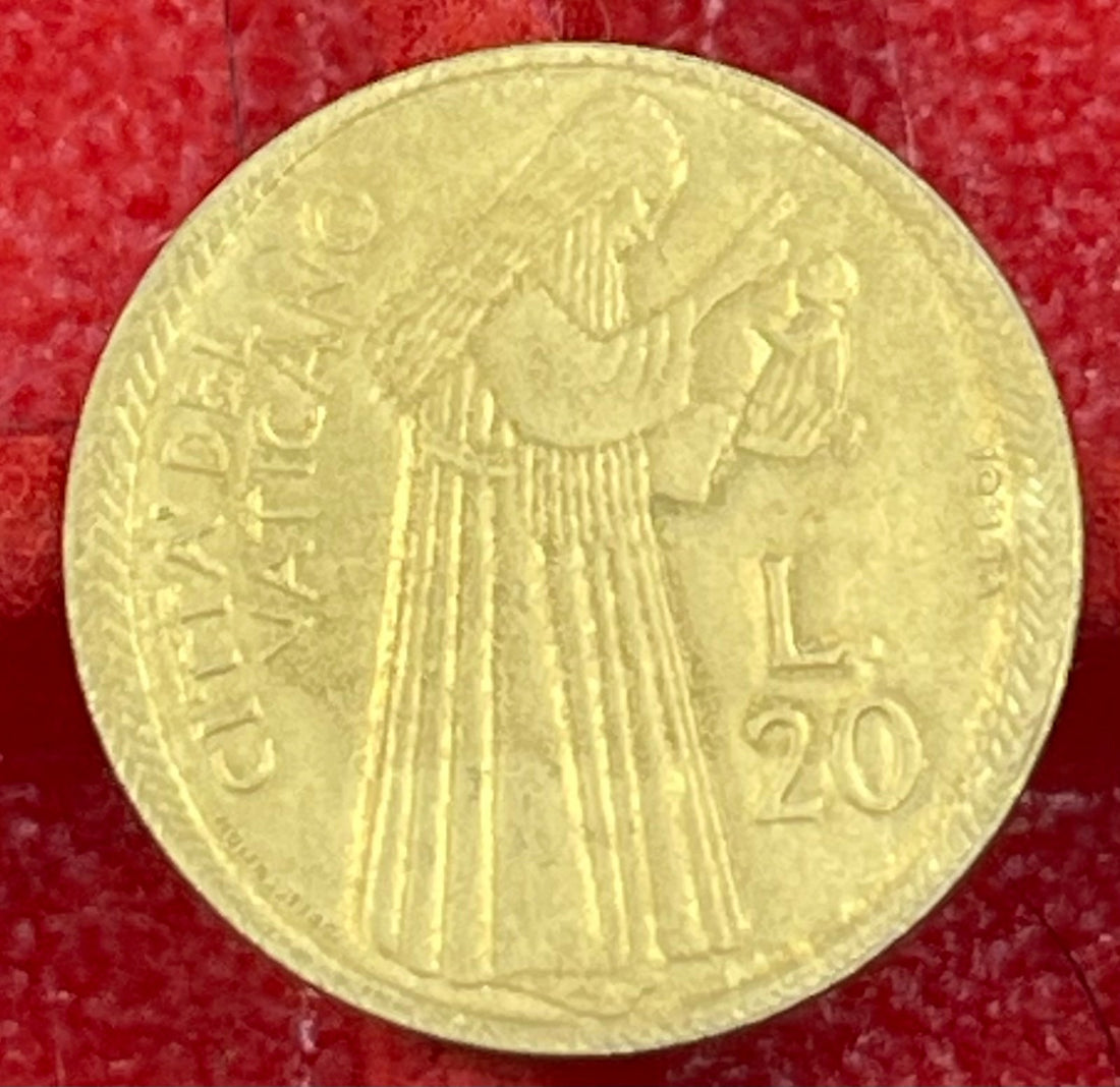 Vatican City 1975 20 Lire KM-128 UNC World Coin — front