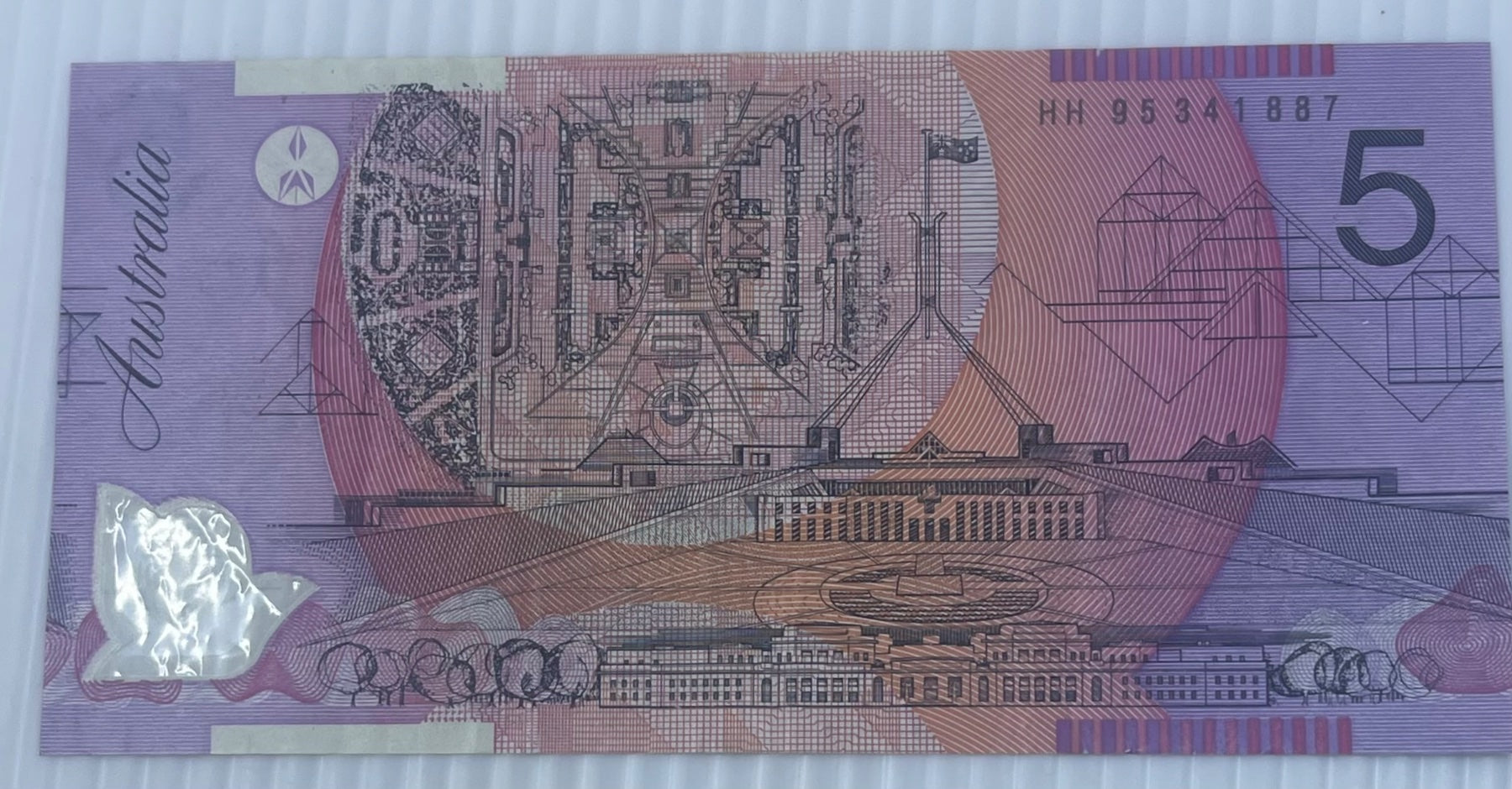 Australia 1996 5 Dollars P-51 Circulated World Banknote — back