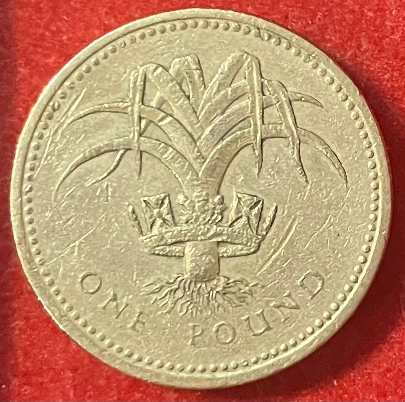 United Kingdom 1985 One Pound Pound sterling (GBP) Circulated World Coin Item Shown — back
