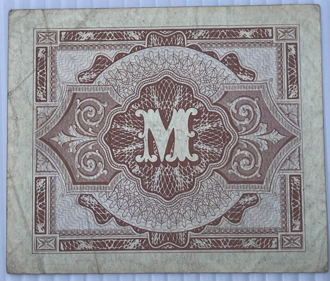 Germany Serie 1944 1 Mark P-194 Circulated World Banknote Note Shown — back