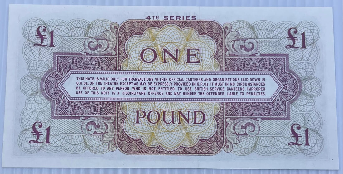 England 1962 £1 Pound P-M36 UNC World Banknote From Lot — back