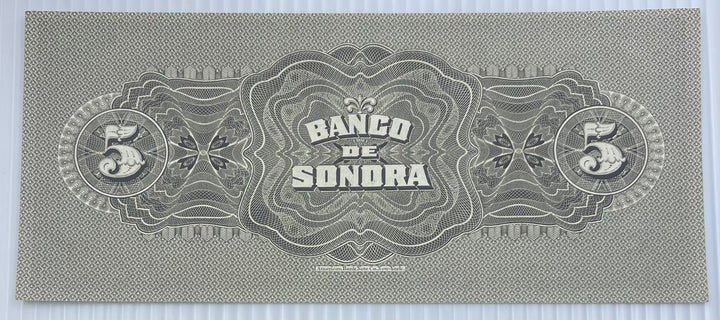 Mexico 1897 5 Pesos P-S419r UNC World Banknote Note Shown — back