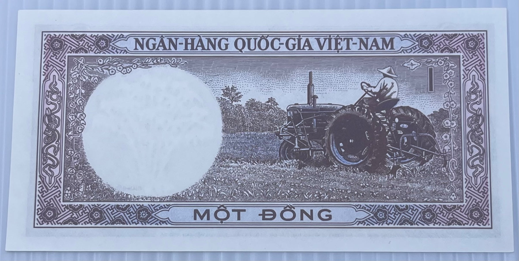 Vietnam 1964 1 Dong P-15 UNC World Banknote Note Shown — back