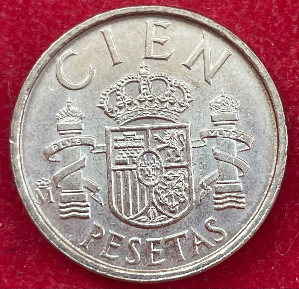 Spain 1986 100 Pesetas Peseta (ESP) Circulated World Coin Item Shown — back