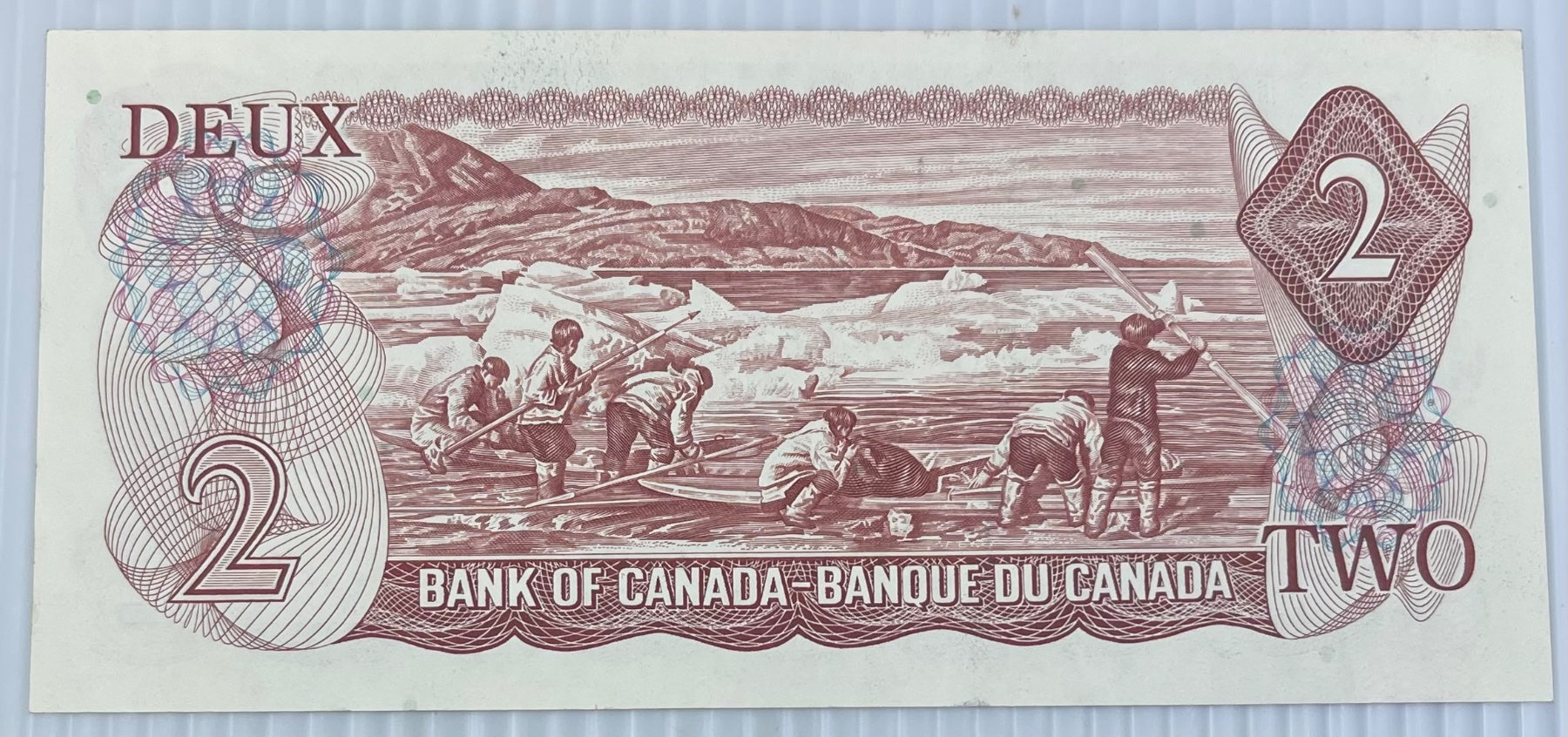 Canada 1974 2 Dollars P-86 UNC World Banknote Note Shown — back