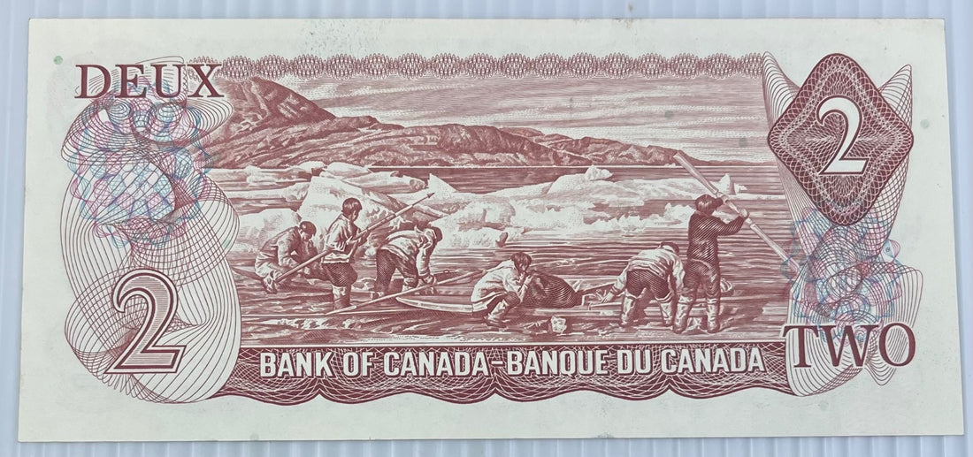 Canada 1974 2 Dollars P-86 UNC World Banknote Note Shown — back