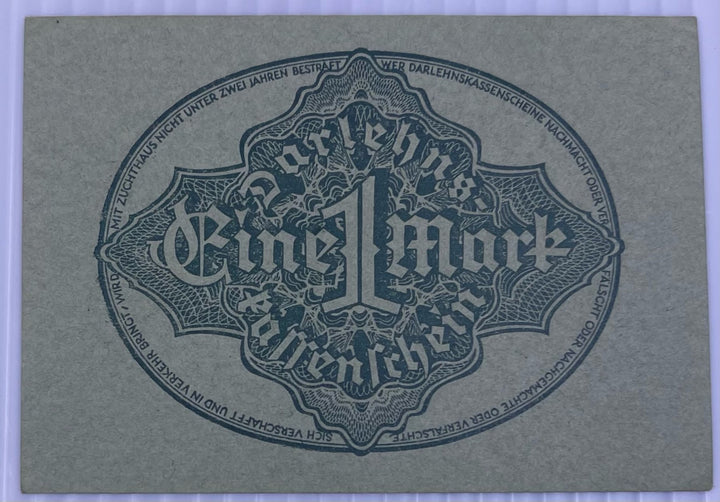 Germany 1922 1 Mark P-71 AU World Banknote — back