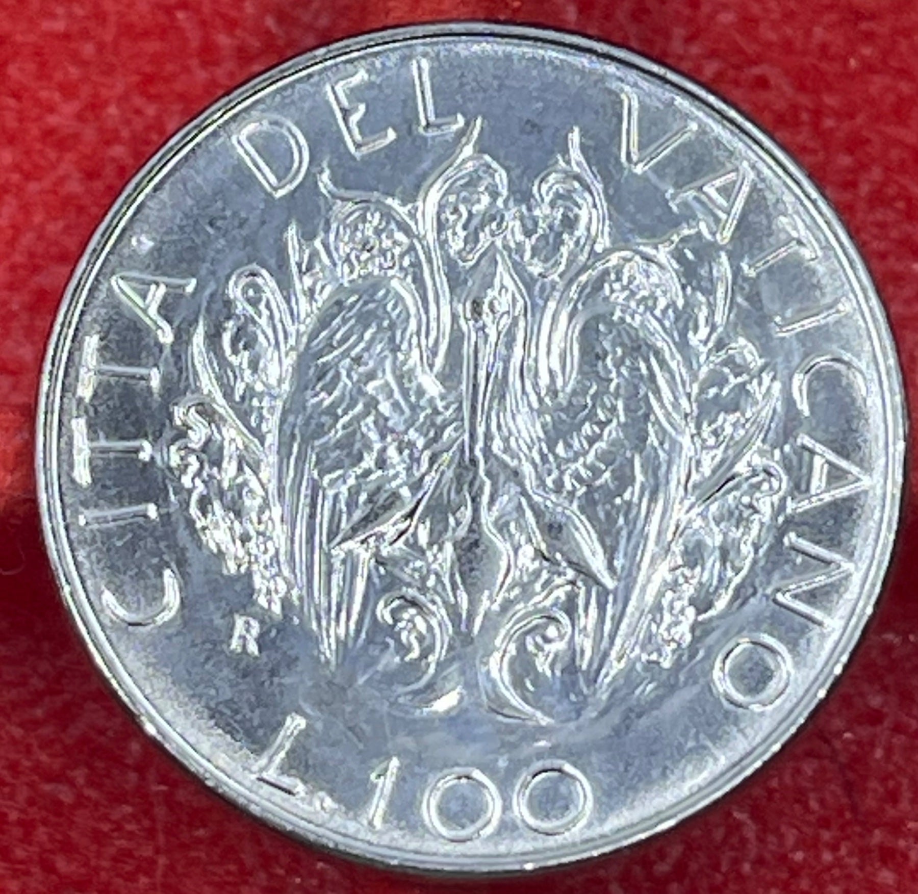 Vatican City 1989 R 100 Lire KM-216 UNC World Coin — back