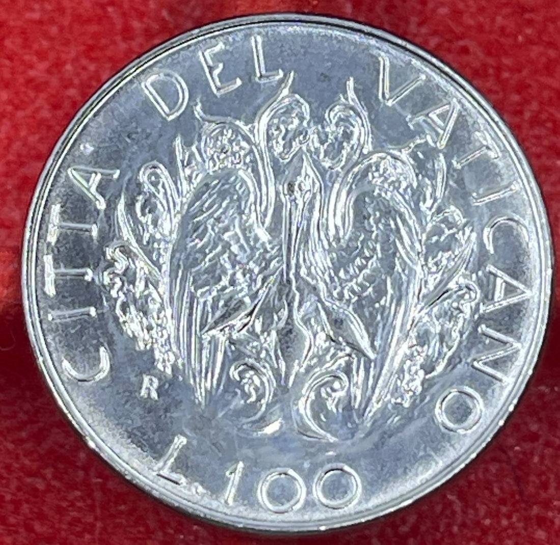 Vatican City 1989 R 100 Lire KM-216 UNC World Coin — back