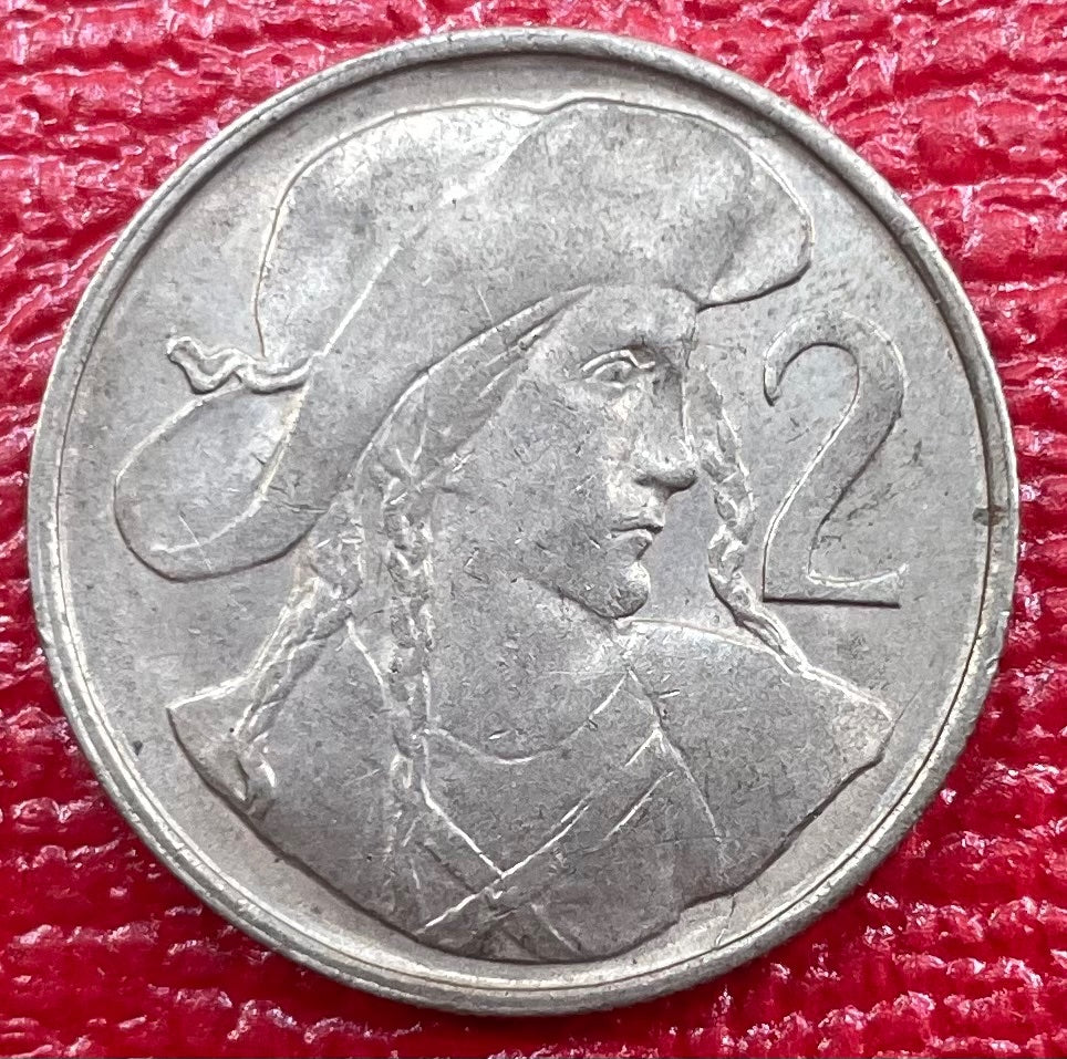Czechoslovakia 1948 2 Koruny KM-27 Circulated World Coin Item Shown — back
