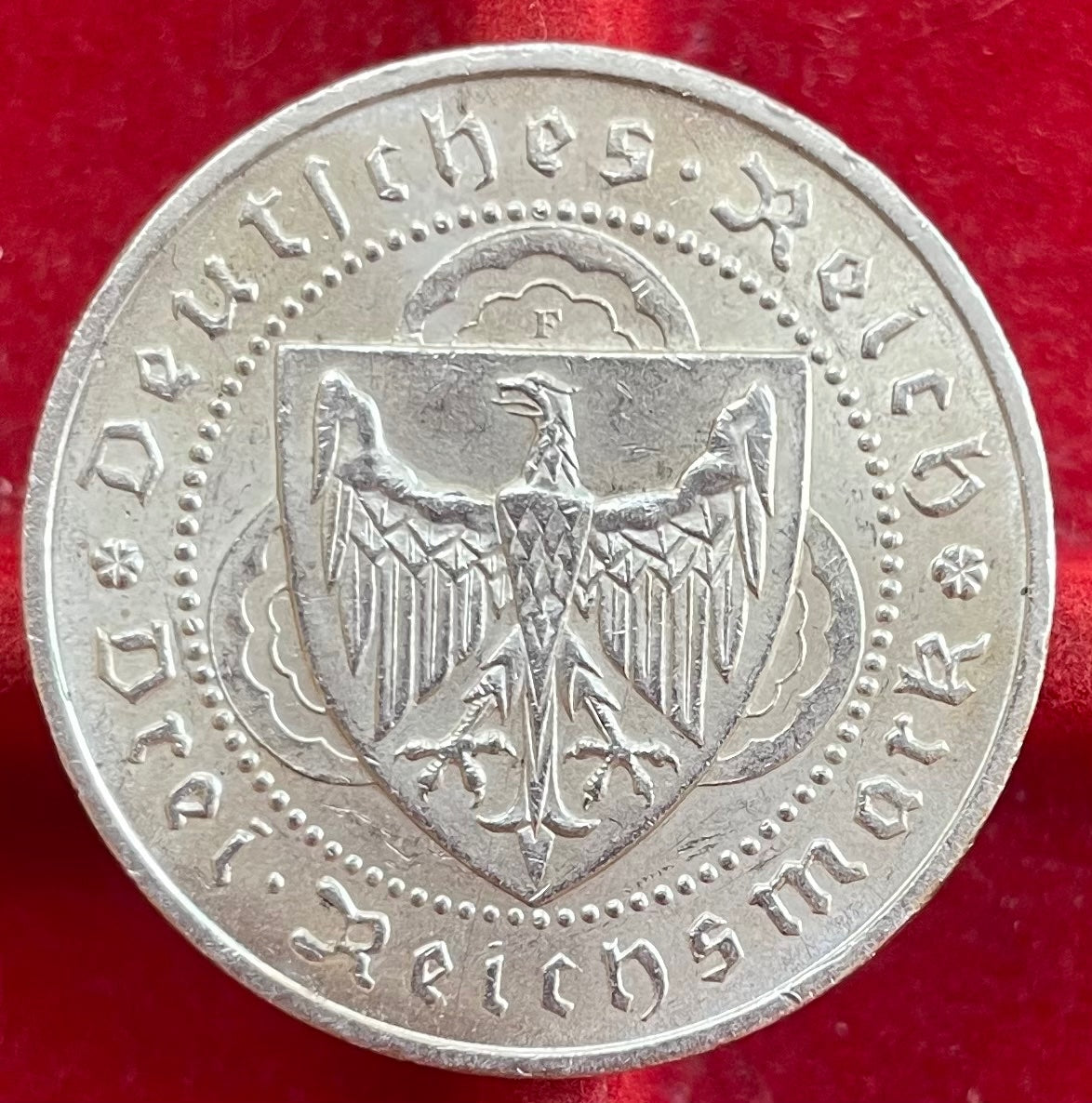 Germany 1930 3 Reichsmark KM-70 Circulated World Coin Item Shown — back