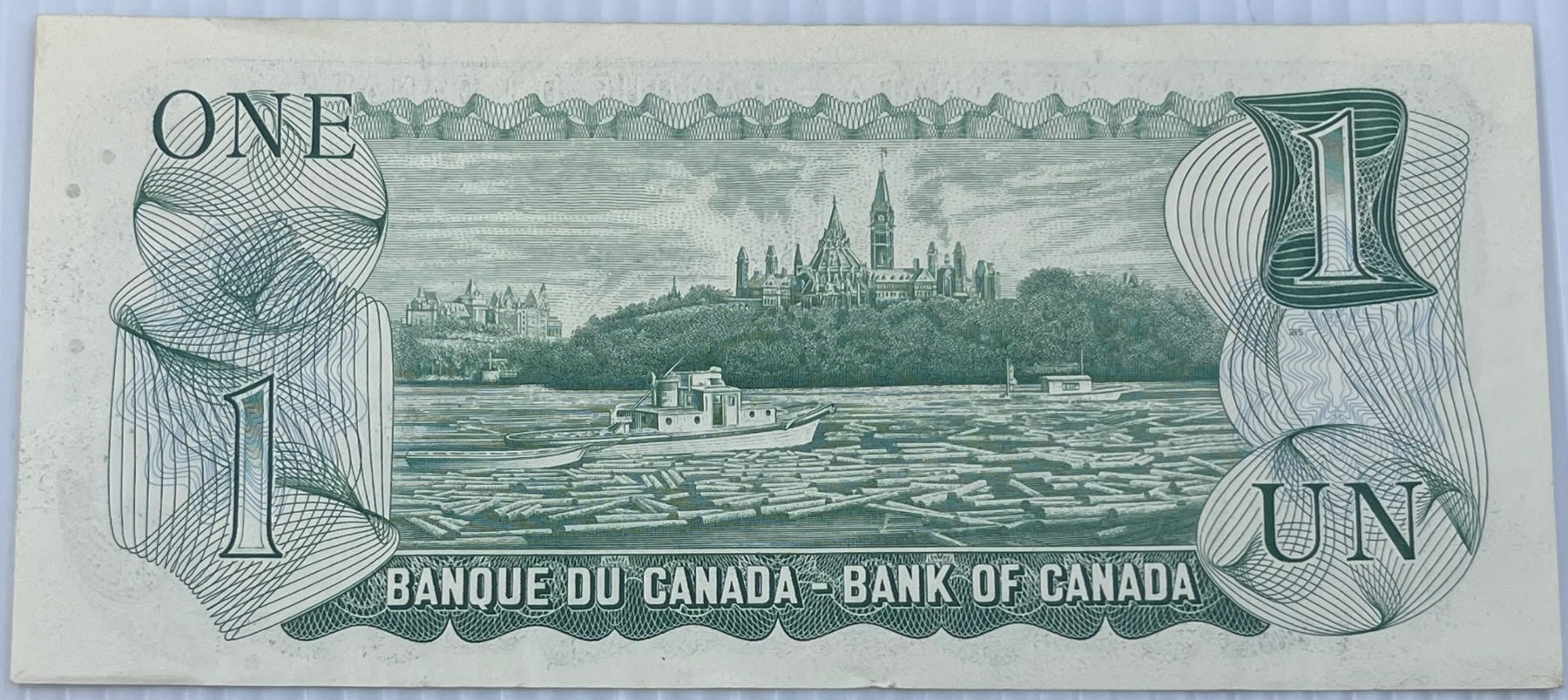 Canada 1973 1 Dollar P-85 Circulated World Banknote — back