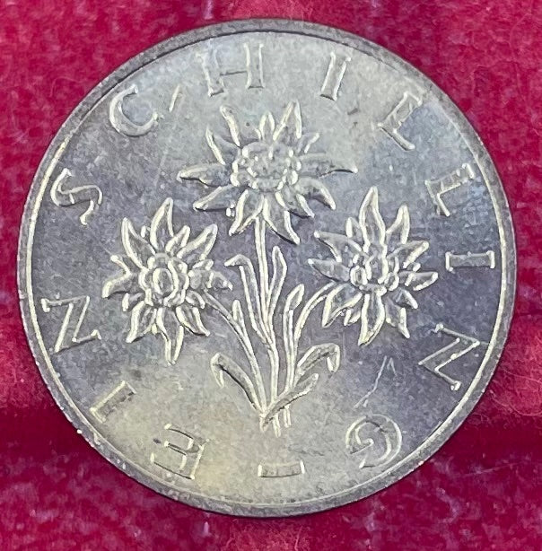 Austria 1988 1 Schilling KM-2886 Circulated World Coin — back