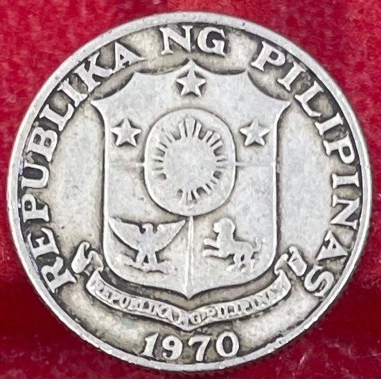 Philippines 1970 25 Sentimos KM-199 Circulated World Coin — back