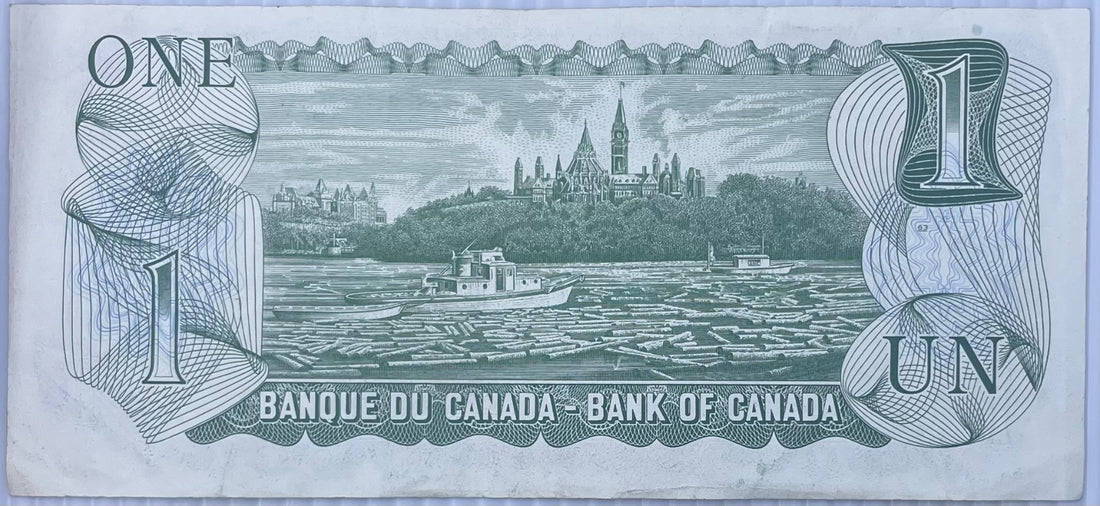 Canada 1973 1 Dollar Canadian Dollar P-85 Circulated World Banknote Note Shown — back